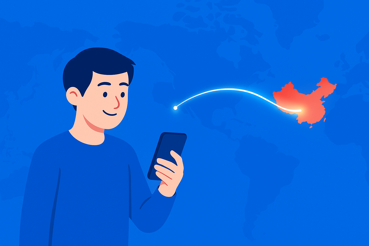 回国加速场景示意